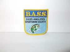 Vintage B.A.S.S Bass Anglers Sportsman Society Iron Sew Patch Applique Fishing 