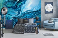 3D Blue Paint O1815 Wallpaper Wall Murals Removable Wallpaper Sticker Fay