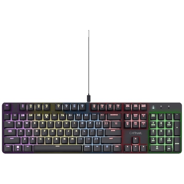 Trust GXT 871 Zora Mechanische-Gaming-Tastatur Anti-Ghosting Keyboard RGB-image