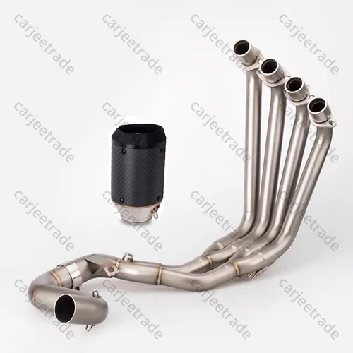 For Honda CBR650R CB650R F CBR650F Full Exhaust Muffler System Header Link Pipe - Picture 4 of 8