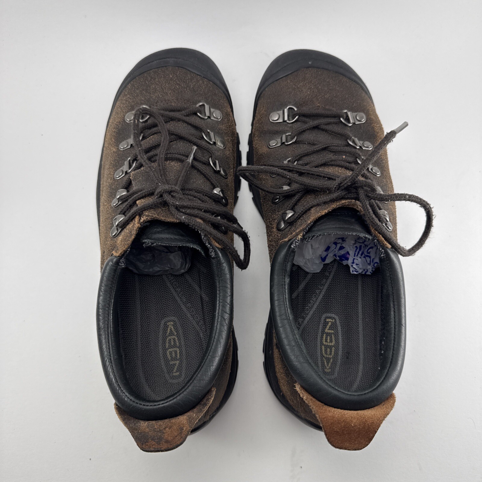 Scarpe da trekking basse KEEN XT 0405 in pelle marrone da uomo taglia 10 5 outdoor trail