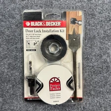 Black & Decker Door Lock Installation Kit 5 Piece New Sealed