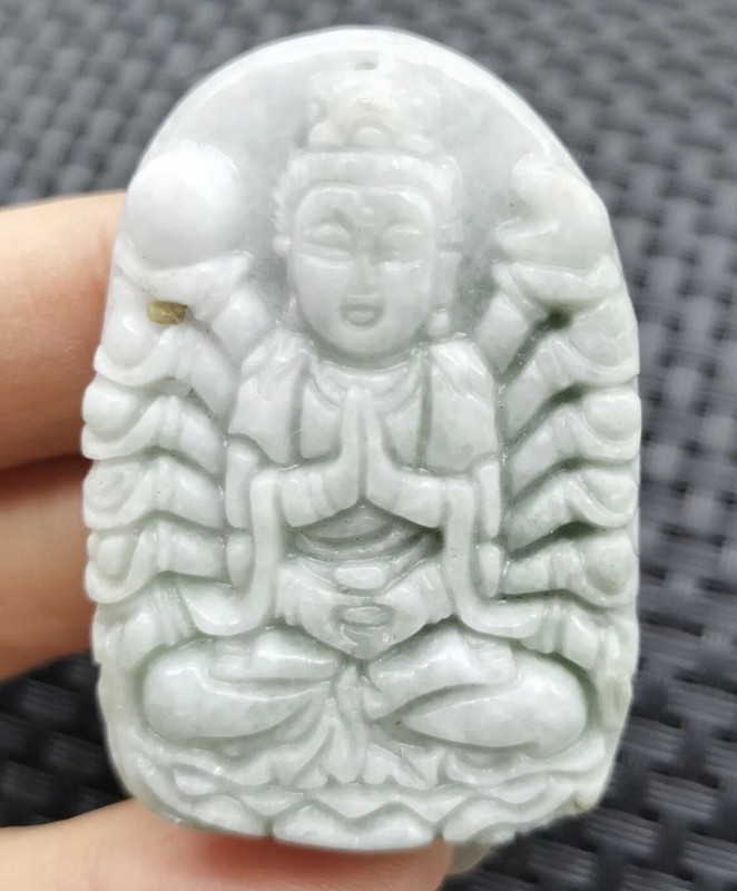 Certified Natural Jade Pendant, Adjustable Rope, Handcrafted Untreated