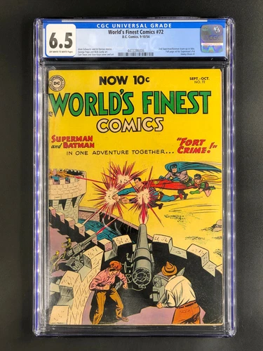 World's Finest Comics #72 CGC 6.5 2nd Superman Batman in Title 4th Highest Grade