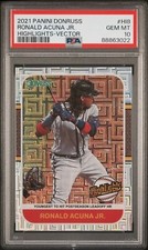 RONALD ACUNA JR 2021 Donruss #HI8 Highlights Vector THE ONLY PSA 10 + COUPONS