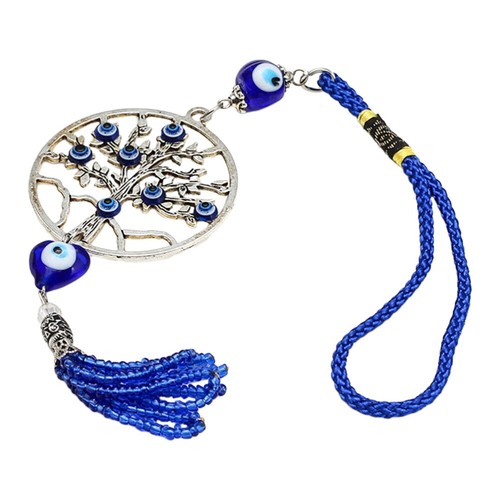 Tree of Life Keychain Evil Eye Cell Phone Charm Lucky Hanging Accessories - Zdjęcie 12 z 12