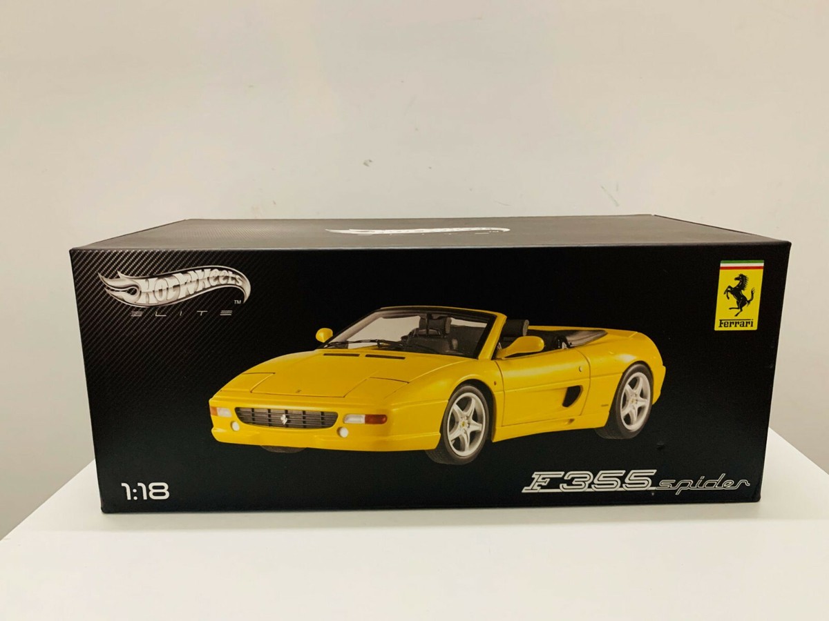 HOT WHEELS　Elite　F355 spider 1/18 1/18 Hot Wheels Elite Ferrari F355 Spider Convertible (Red