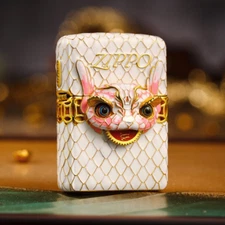 Zippo 2025 Snake Year Lighter – Enamel Lucky Python, Limited Edition