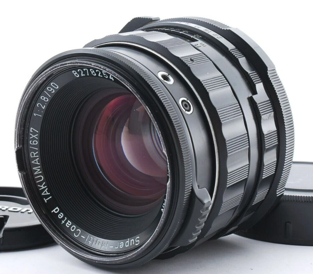 Near MINT PENTAX SMC Takumar 6x7 90mm f/2.8 LS Lens for 6×7 67 w/caps From Japan