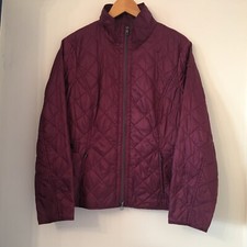 Womens Fuchs & Schmitt Uk 14 Aubergine Zip Up Coat Jacket Lightweight Wind Proof