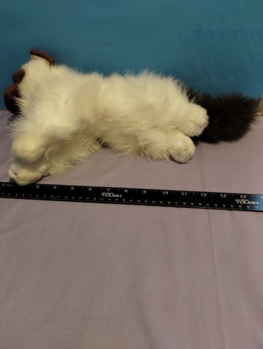 Aurora siamesisches langhaariges Kätzchen Plüschkatze 14 Zoll liegende blaue Augen 2016 Kuscheltier - Bild 4 von 6