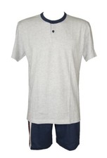 SG Men's Short Sleeve Pyjamas Short Pants Seraph Neck Cotton SPIDER SPORT a