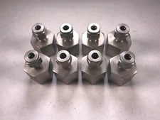 Lot 8 Stainless Swagelok 1/4" Tube x 1/2" Female NPT Connector New O1