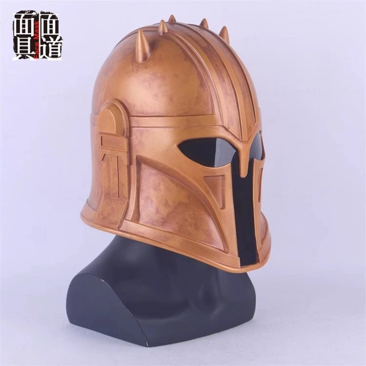 Star Wars Mandalorian The Armorer Cosplay Full Head Helmet PVC Halloween Prop - Image 4 of 4