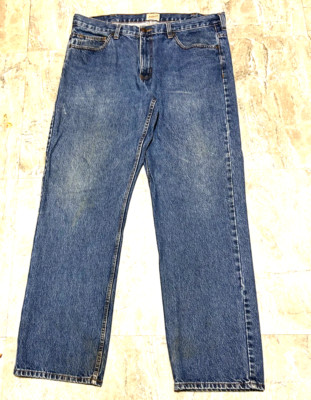 CE Schmidt Workwear Mens Jeans 38X34 Straight Leg Blue Denim Denim