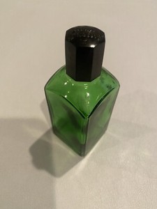 Antique Rare Max Factor Hollywood U.S.A. Emerald Green Bottle~Vintage Beauty