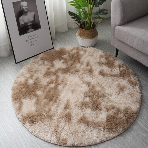 Shaggy Teppich Rund Hochflor Flauschige Langflor Weich Teppiche Wohnzimmer Deko - Bild 13 von 18