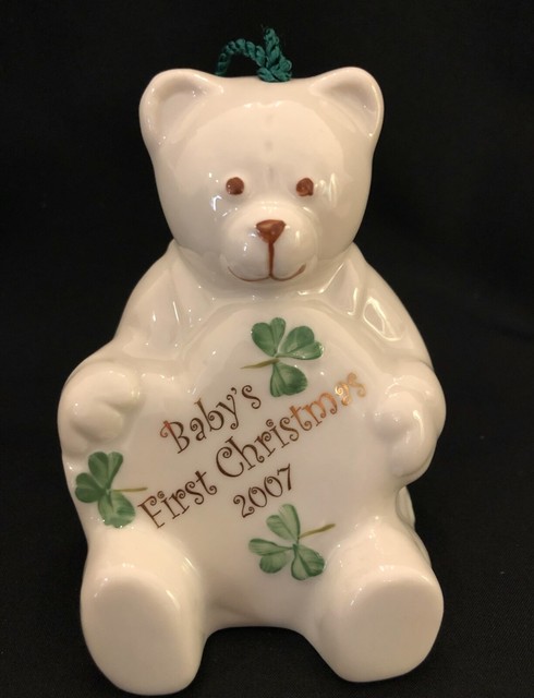 belleek baby's first christmas ornament