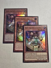 3x Aussa the Earth Channeler 1st Edition Ultra Rare CH02-EN012 Yu-Gi-Oh!