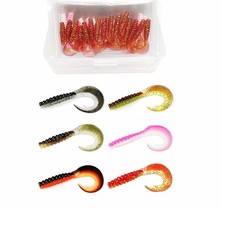 Curly Tail Grub Kit | 2.2in High-Vibration Soft Baits Fishing Lures for Bass ...