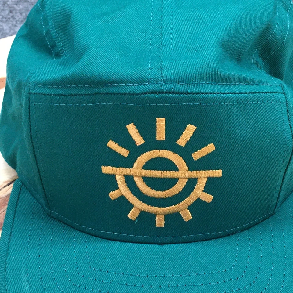 Gorra Get In Gear Zephyr 5 paneles unisex verde OSFA logotipo bordado ajustable Foto 3 de 4