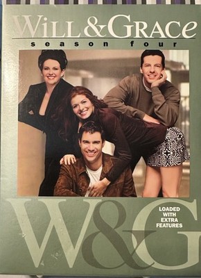 RARE! WILL & GRACE Season Four Box Set 4 DVDs. Loaded With Extra Features.