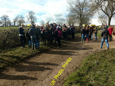 Photo 6x4 Spectators at the Bottle Kicking Hallaton A few ambulances and  c2016