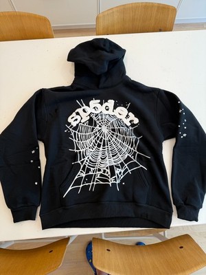 Authentic Spider Hoodie Black OG Web Size Large