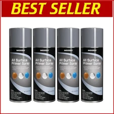 4 Cans of Gray Matte Epoxy Primer - Perfect for Interior & Exterior Projects
