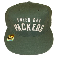 Green Bay Packers Flat Brim Flex Reebok Gridiron Classic xHat - Size S/M