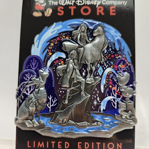 Disney DEC TWDC Pins Water Fountain Series Pin LE 300 - Frozen 2 Elsa Anna Olaf - Picture 2 of 4