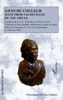 Gens De Couleur Dans Trois Vaudevilles Du Xixe SièCle Lise Schreier Taschenbuch
