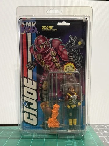 GiJoe 1993 Star Brigade #54 OZONE (brown+yellow) VARIANT MOC Hasbro With Case