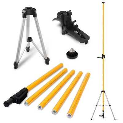 Laser Level Pole with Tripod, Telescoping Laser Level Tripod, 12 Ft... Fast Ship