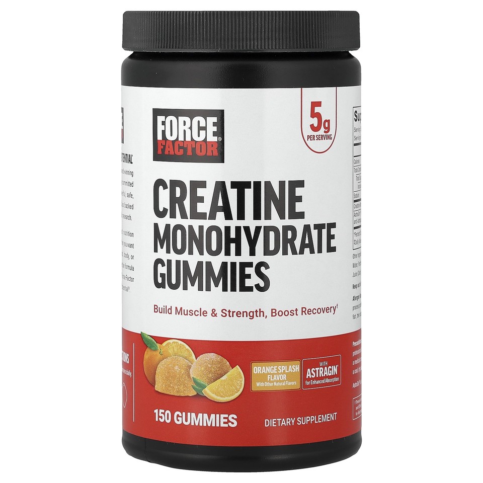 Creatine Monohydrate Gummies, Orange Splash, 150 Gummies