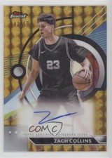 2023 Topps Finest Gold Geometric Refractor 42/50 Zach Collins #FA-ZC Auto 1h9h