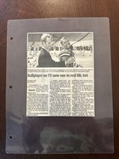 Joe Buck Autographed Newspaper Article