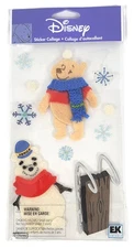 Jolee's Boutique Disney POOH SNOWMAN Stickers Scrapbook Card Making