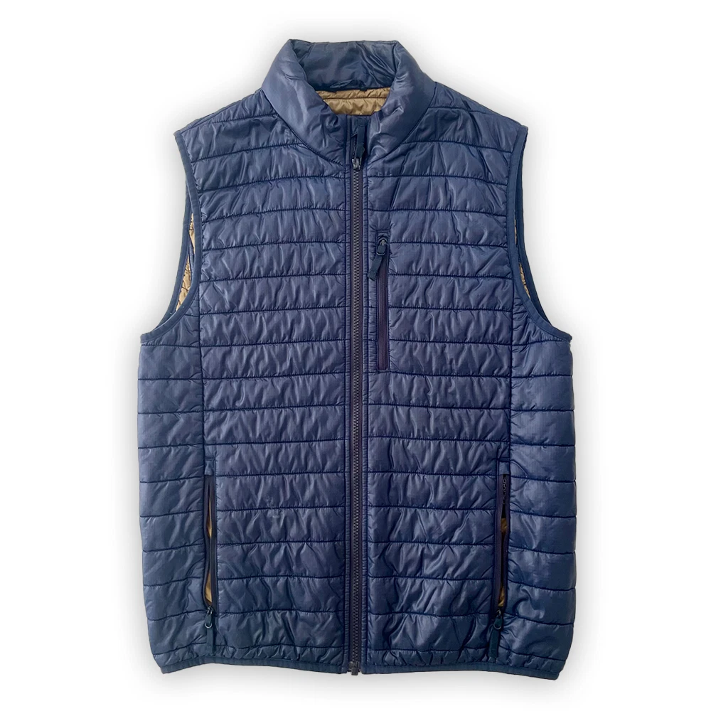 J.Crew Sporting Life Men's Primaloft 3 in 1 Packable Full Zip Vest Blue Size S