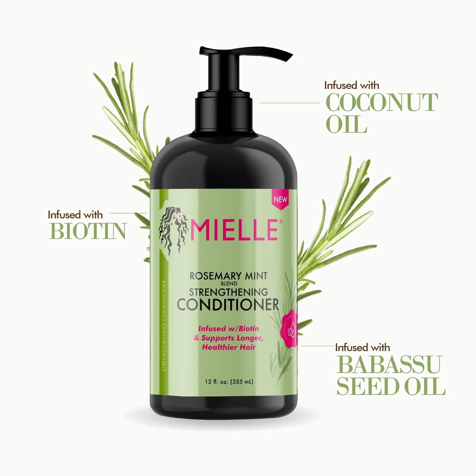 Mielle - Rosemary Mint - Biotin Infused - Encourages Growth Hair Products for