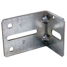 Supply Track Jamb Bracket,Size 04,PK2 JB-4 8 x 10 in Stainless Steel