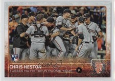 2015 Topps Update Checklist Chris Heston (Tosses No-Hitter in Rookie Year) 0g4