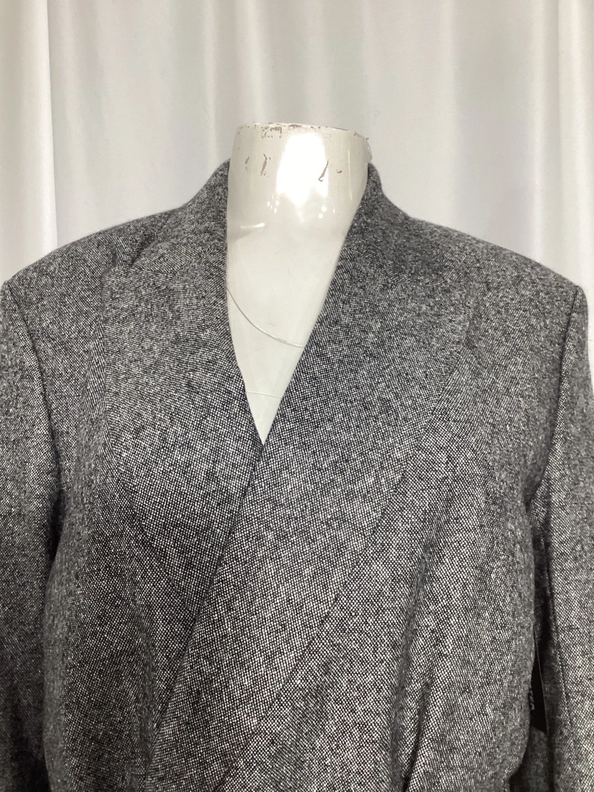 Blazer doppiopetto con cintura Acne Studios in lana donna grigio taglia 32