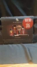 NWT THE ART OF SHAVING 4PC UNSCENTED ESSENTIAL OIL SHAVING STARTER KIT W/BAG