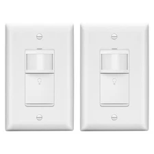 Motion Sensor Switch with Wall Plate, UL Listed, PIR Sensor Switch, Occupancy...
