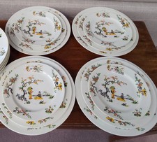 12 x Haviland Limoges Geisha Oriental Plates 4 Dinner, 4 Salad 4 Side Plates