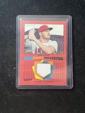 Mike Trout 2026 Topps Heritage Baseball Club House Collection GU Relic Red /77