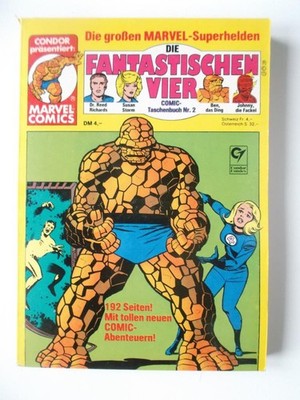 Die Fantastischen Vier Comic Taschenbuch 2 Condor Verlag 1979-1996 Zustand 1-2