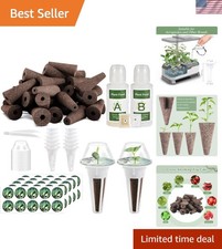 126 Piece Hydroponic Pods Kit: Grow Anything with 30 Grow Sponges, 30 Baskets... 0.25 per gallon