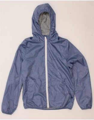 OVS Womens Hooded Rain Jacket IT 44 Medium Blue Polyester BY67